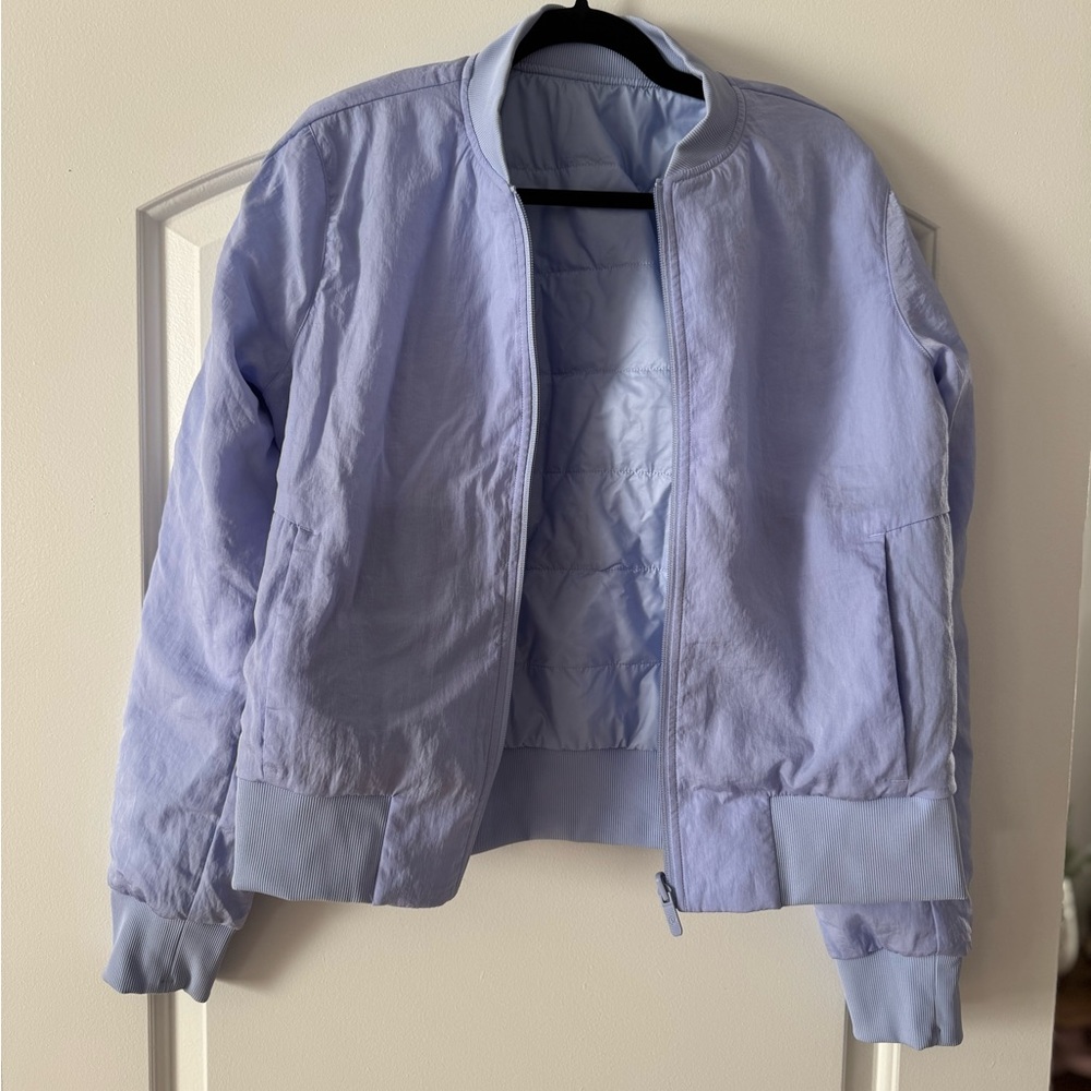 lululemon athletica Light Purple Bomber Jacket- reversible